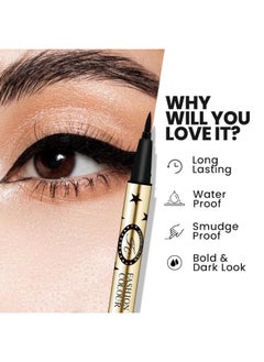 Fashion Colour HD Waterproof Smudge Proof Sketch Eyeliner Quick Drying Formula Matte Finish Felt Tip Applicator Lasts Upto 24H  - Image 4
