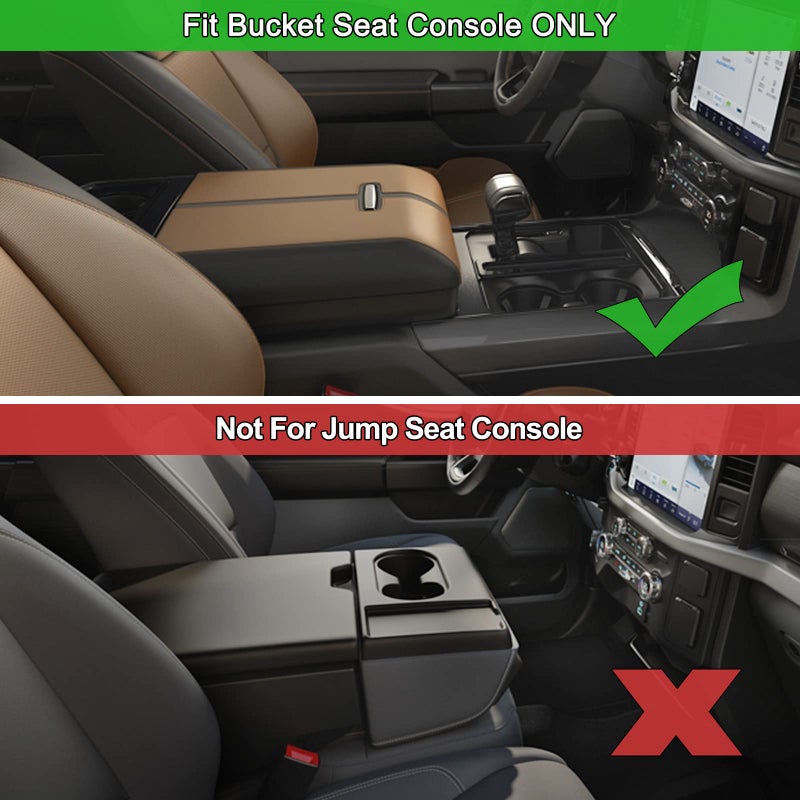PIMCAR Center Console Organizer for Ford F150 2021 2022 2023, F150 Lightning 2022 2023 Armrest Storage Box Accessories ABS Plastic (Work Great with The Factory Tray)-One Tray - Image 3