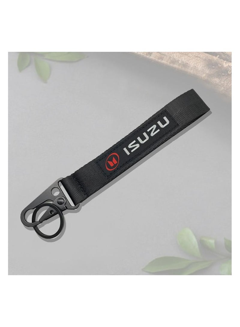إسوزو سيارة مفتاح سلسلة المنزل سلسلة المفاتيح نوع النسيج حزام المفاتيح ايسوزو - Image 1
