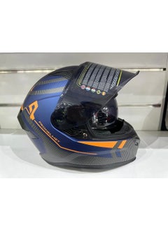 MTS Helmet Pro 910 with Sunglasses Blue/orange  - Image 2