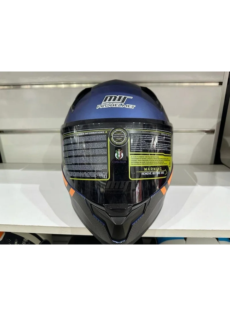 MTS Helmet Pro 910 with Sunglasses Blue/orange