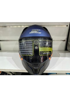 MTS Helmet Pro 910 with Sunglasses Blue/orange  - Image 4