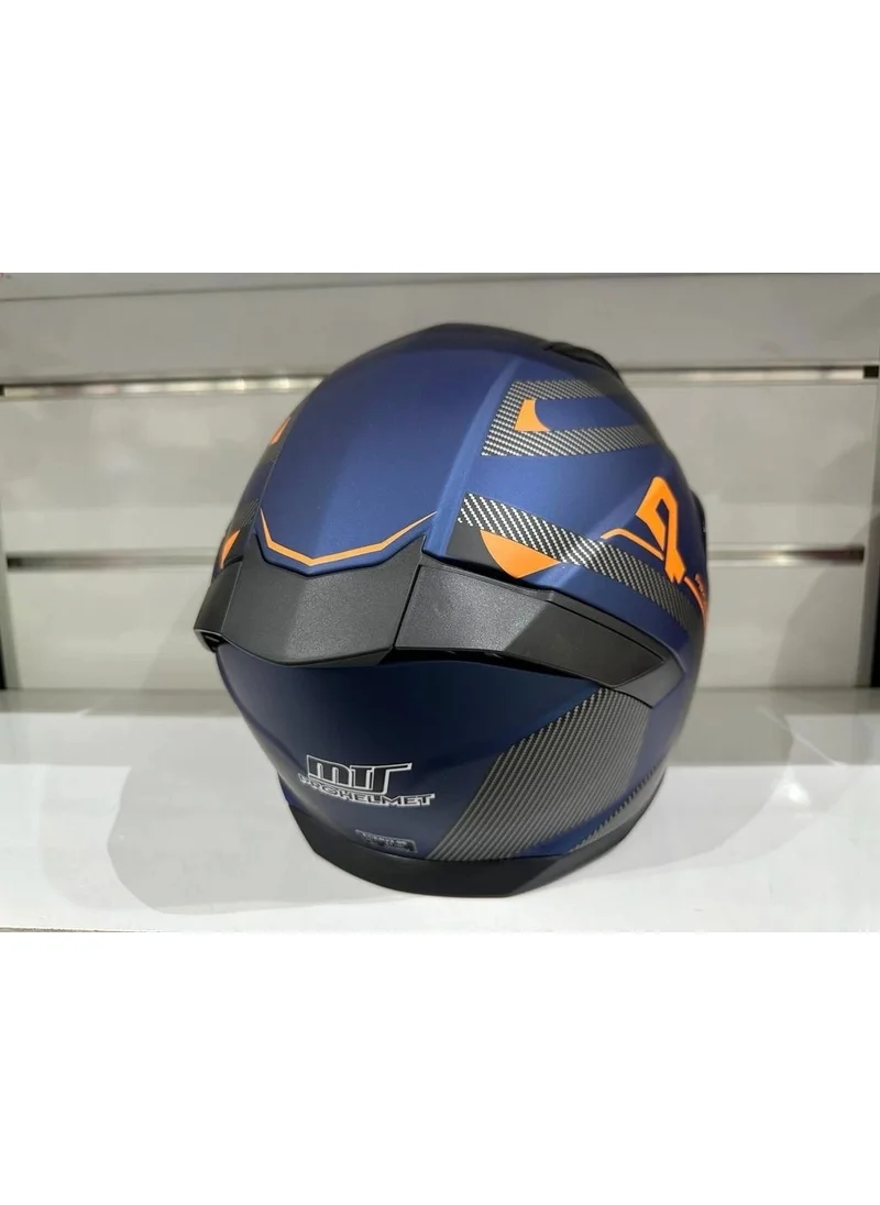 MTS Helmet Pro 910 with Sunglasses Blue/orange