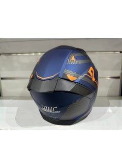 MTS Helmet Pro 910 with Sunglasses Blue/orange  - Image 3
