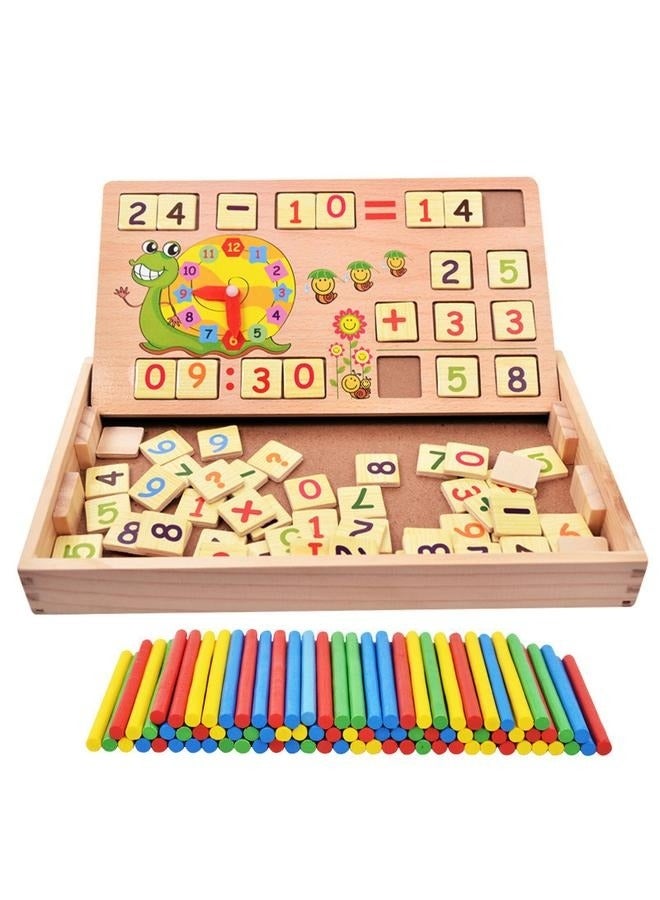 Numbers And Arithmetic Symbols Counting Sticks Box Montessori Baby Math Teaching Aids Multifunctional Math Operation and Drawing - Image 1