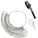 Gmleey Ring Sizer Measuring Tool 3in1 Set Ring Sizing Kit Ring Sizers for Measuring 013 with Half Sizes 27Piece 2 Pcs Ring Measurer US Sizer 117 with Magnifier for Women Men - Image 2