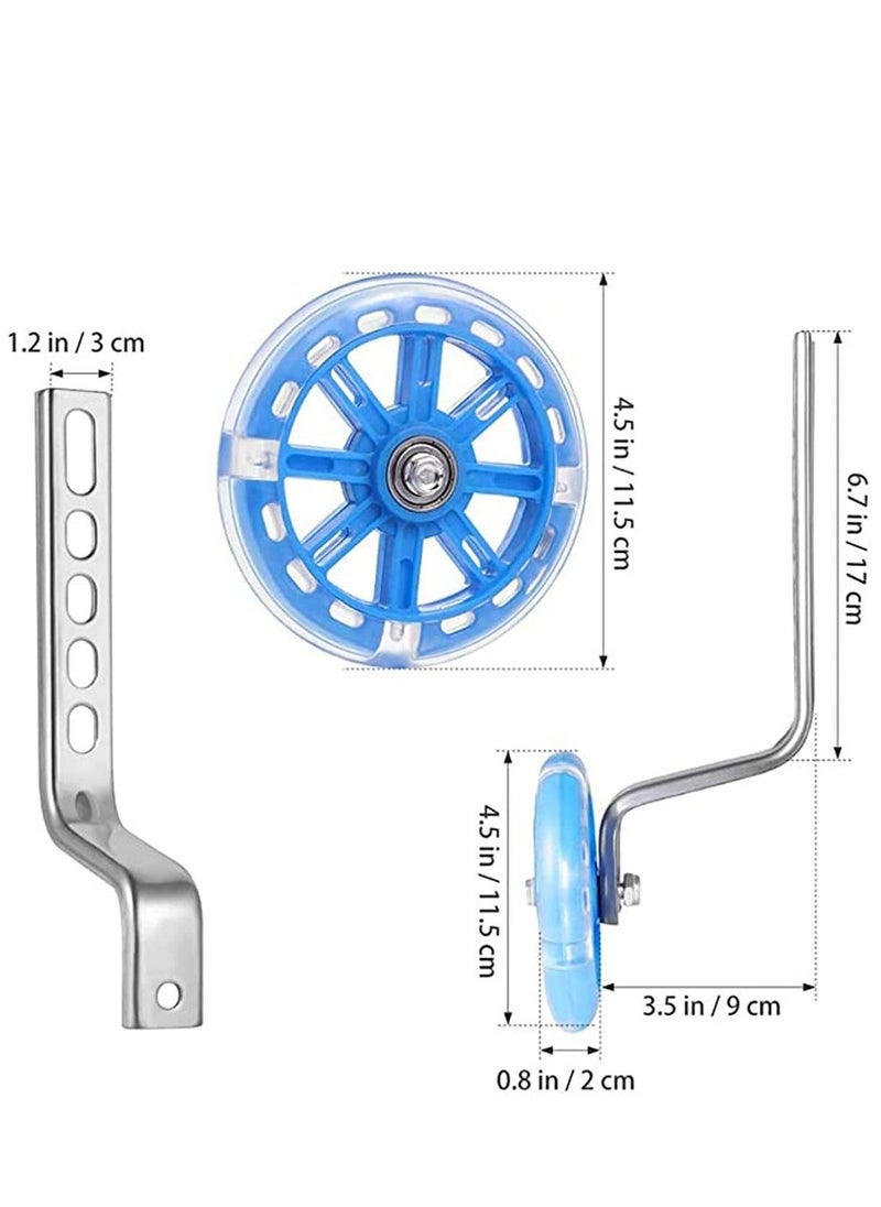 Generic Bicycle Training Flash Wheels, Children's Bike Stabilizers Support Wheels Bike Steel Frame for 12 14 16 18 20 Inch Kids Riding Safety Equipment  - Image 5