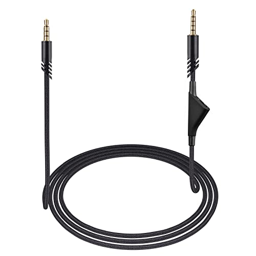 weishan A40 Cord Replacement for Astro A10 A40 TR Gaming Headsets, 3.5mm(1/8") Braided Detachable Audio Cable with Inline Volume Control, 6ft Long - Image 1