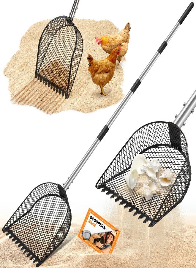 CAROD Metal Chicken Coop Scooper & Rake for Poop - Image 1
