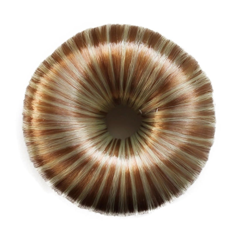 CAISHA CAISHA Hair Donut Up Do Hair Ring Hairstyler Bun Maker Bridal Hairpiece Hair Styling Tool Blonde Mix DK5