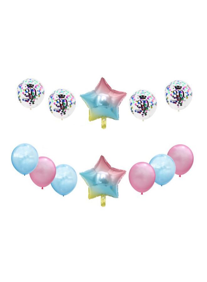 نيبمينينت مجموعة بالونات زينة بتصميم عبارة "Happy Birthday" من 25 قطعة - Image 3