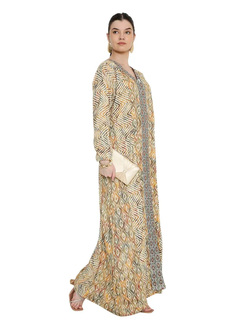 هانا آند سارا Tradional jalabia  arabic kaftan dresswith unique design