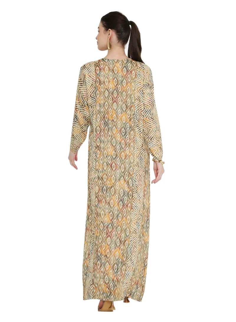 HANA & SARA Tradional jalabia  arabic kaftan dresswith unique design