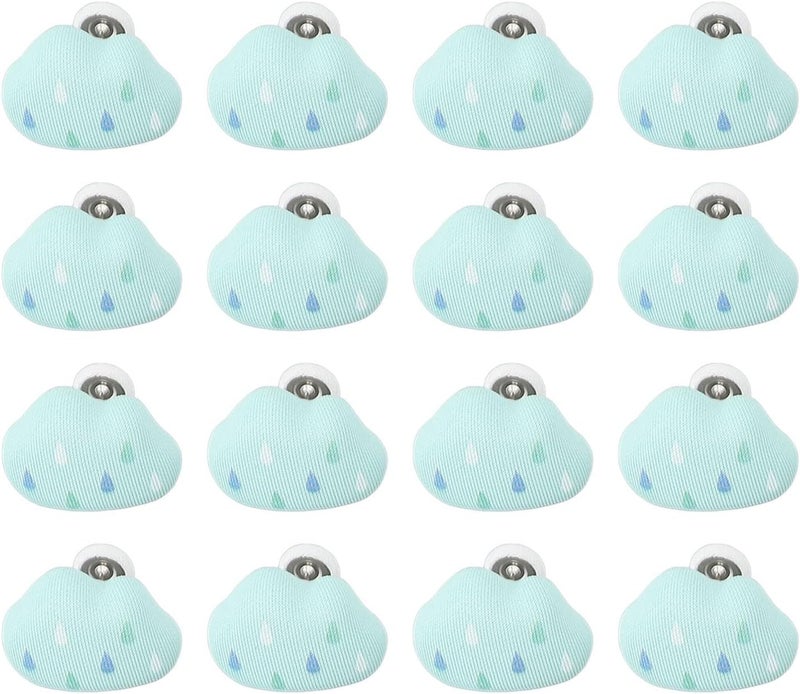 16pcs Duvet Pin Clips, Comforter Fasteners with Cloud Shape Design, Detachable Button Pins for Quilt Cushions Curtains, Secure Duvet Insert Holder for Thick Bedding (Green) - Image 3