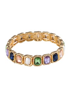 HaveDream High Quality And Exquisite Women's Alloy Bracelet, Colored Glass Diamond Temperament Bracelet - Blue And Green  - Image 1