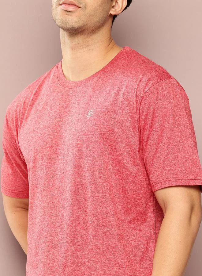 Dillinger Men Round Neck Melange T-Shirt