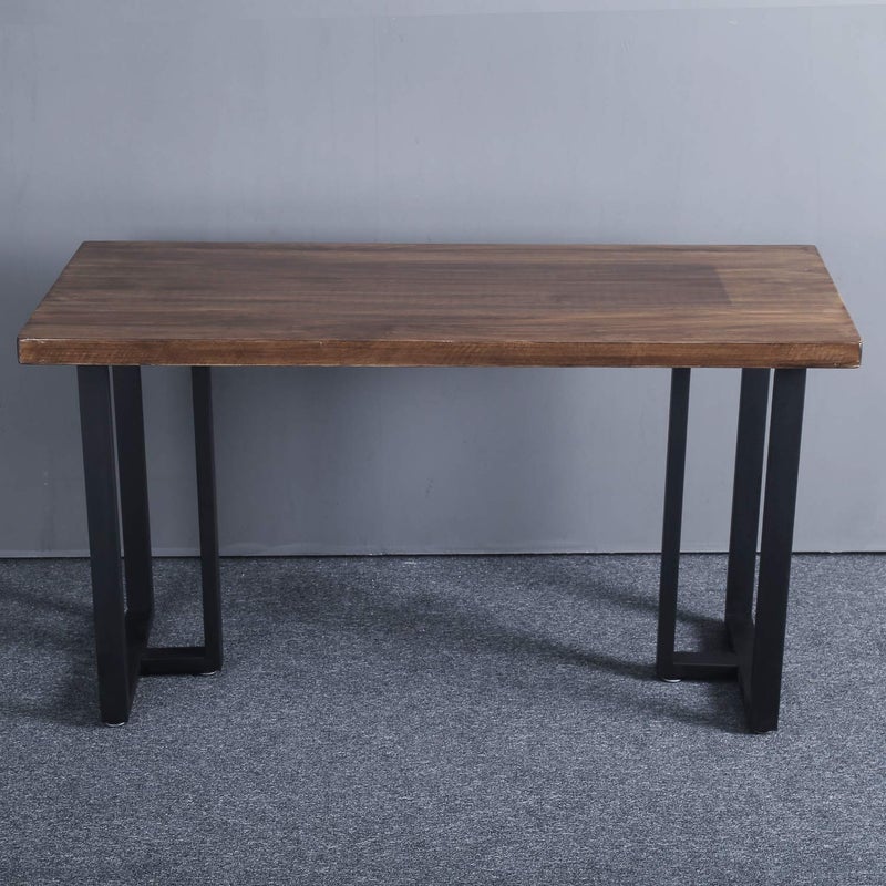 Womio 2Pcs Metal Furniture Legs Rustic Decory T Shape Table LegsDesk LegsHeavy Duty Dining Table LegsIndustrial ModernBlackH28 x L175 inchs - Image 5