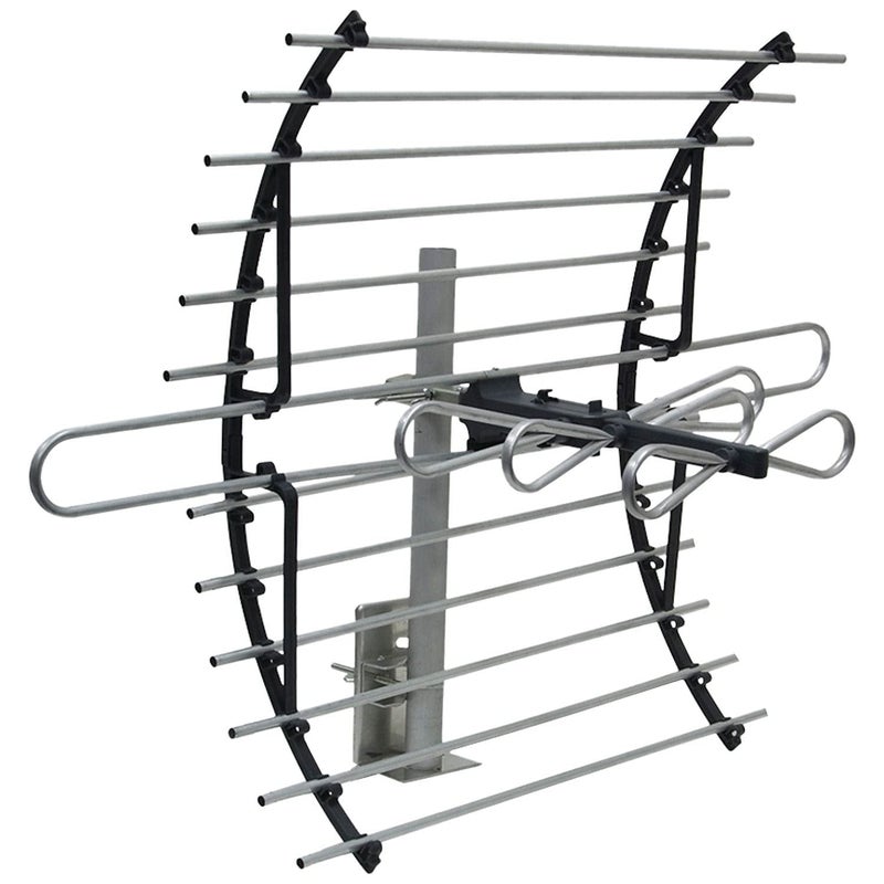 GE هوائي تلفزيون رقمي GE مثبت في العلية، نطاق طويل، تصميم مدمج خارج الرؤية، يدعم 4K 1080P HD تلفزيون ذكي VHF UHF، يشمل التركيب للعلية أو في الهواء الطلق، مقاوم للعوامل الجوية، 33692 - Image 4