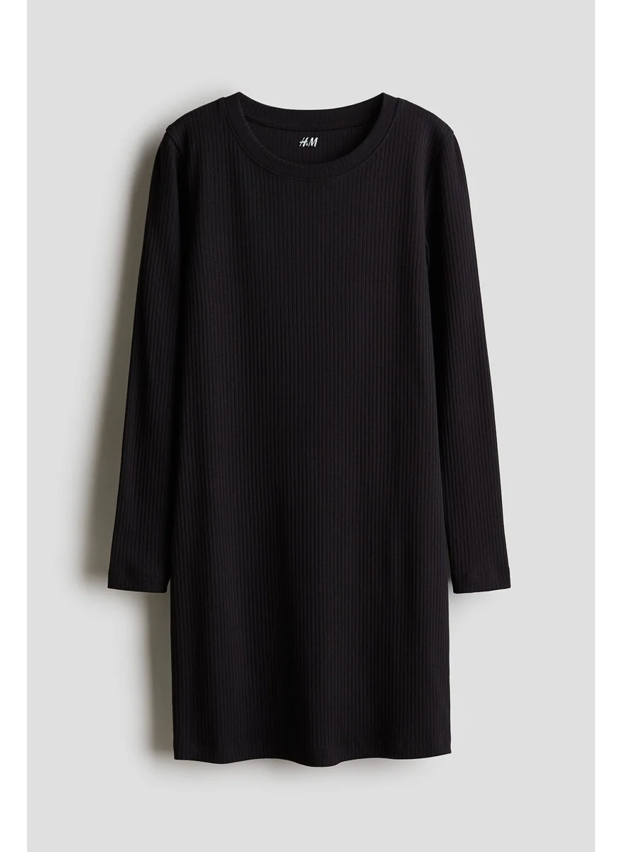 H&M Ribbed Jersey Dress
