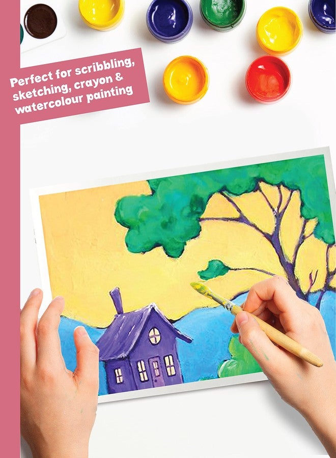 TARGET PUBLICATIONS Drawing Book for Kids | Drawing Sheets 2A Size | 34 White Drawing Paper | Drawing Book for Colouring, Painting | 24.13 x 17.15 cm | Set of 4 - Image 4