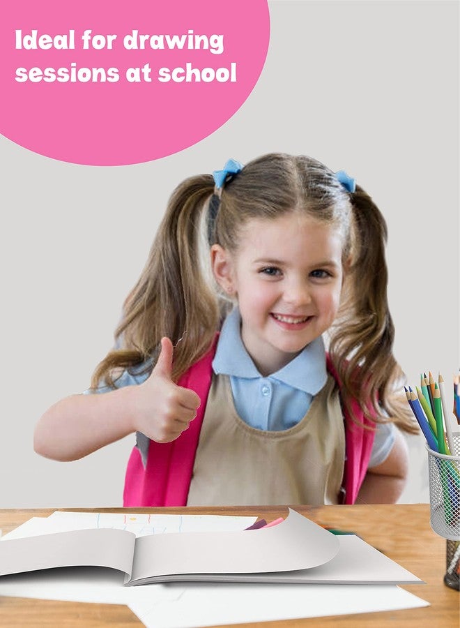TARGET PUBLICATIONS Drawing Book for Kids | Drawing Sheets 2A Size | 34 White Drawing Paper | Drawing Book for Colouring, Painting | 24.13 x 17.15 cm | Set of 4 - Image 5