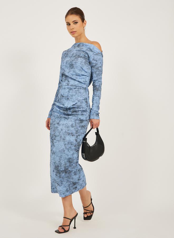 Styli Printed Ruched Dress  - Image 1