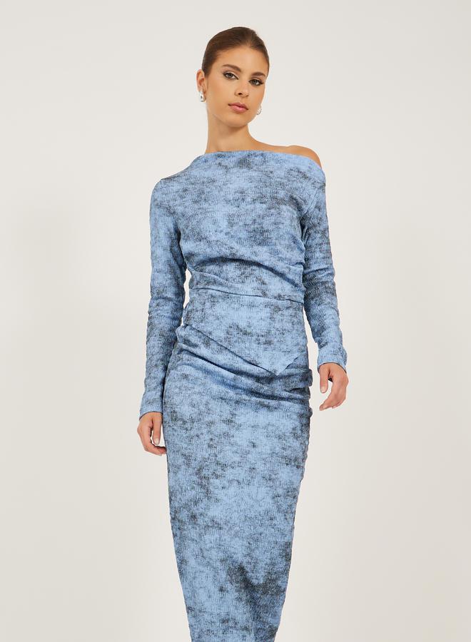 Styli Printed Ruched Dress  - Image 3