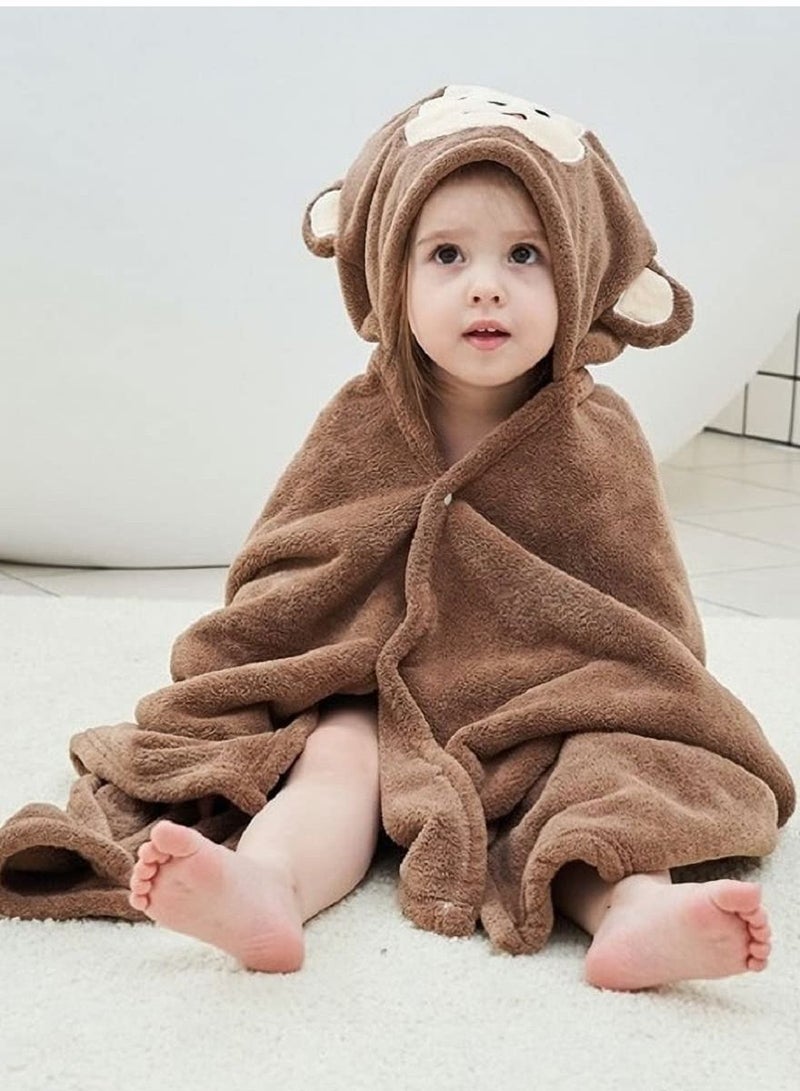 Excefore Baby Hooded Bath Towel Blanket Extra Large Kids Toddler Soft Thick Absorbent Bathrobe Swimming Shower Poncho Towel for Boys Girls - Image 3