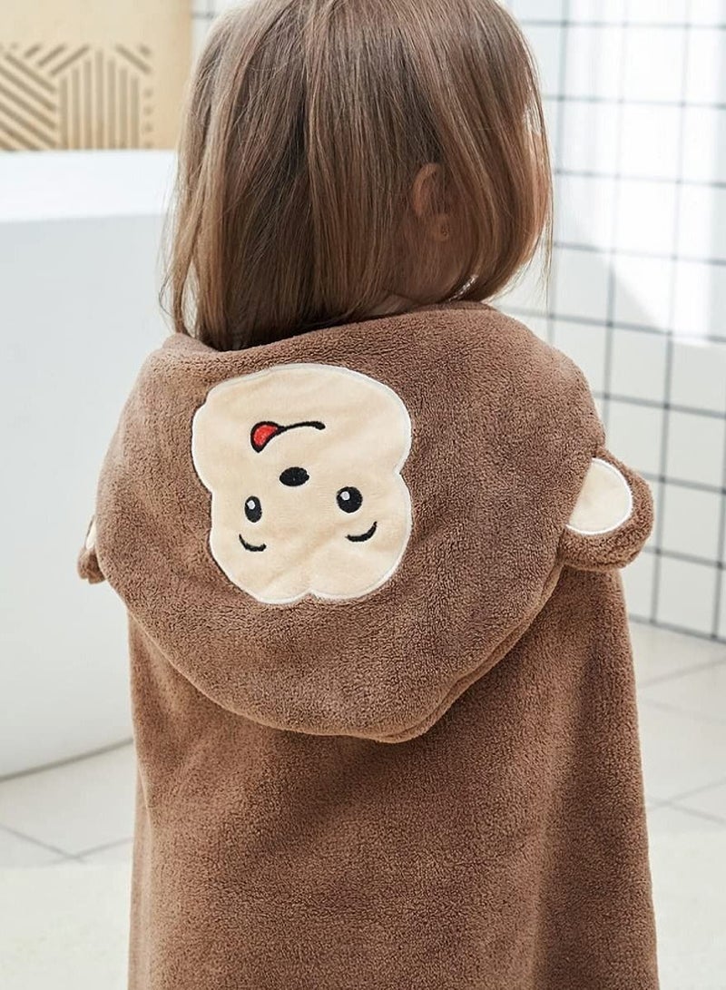 Excefore Baby Hooded Bath Towel Blanket Extra Large Kids Toddler Soft Thick Absorbent Bathrobe Swimming Shower Poncho Towel for Boys Girls - Image 4