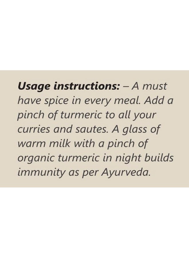 Rootz Organics Lakadong Turmeric Powder (100g) | (7-12)% High Curcumin Content | Unprocessed and Organic Haldi Powder (100 Gram Pack of 1) - Image 5