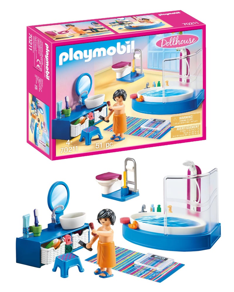 Playmobil Bathroom with Tub Furniture Pack - Image 4