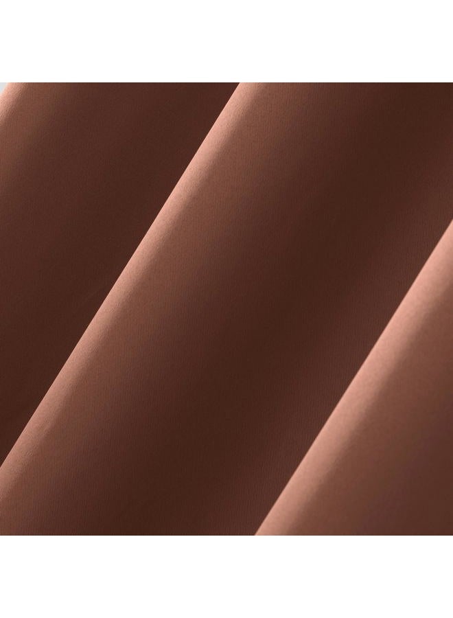 Sun Zero Easton Energy Saving Blackout Grommet Curtain Panel, 40" x 95", Terracotta Orange - Image 3
