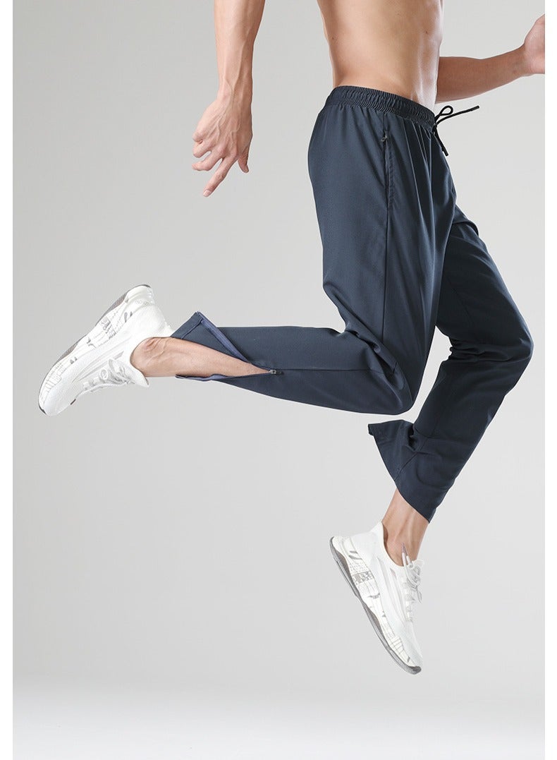 UTDOORWEAR بنطال رياضي رجالي للربيع والخريف فائق النحافة وسريع الجفاف ورياضي للجري واللياقة البدنية - Image 2