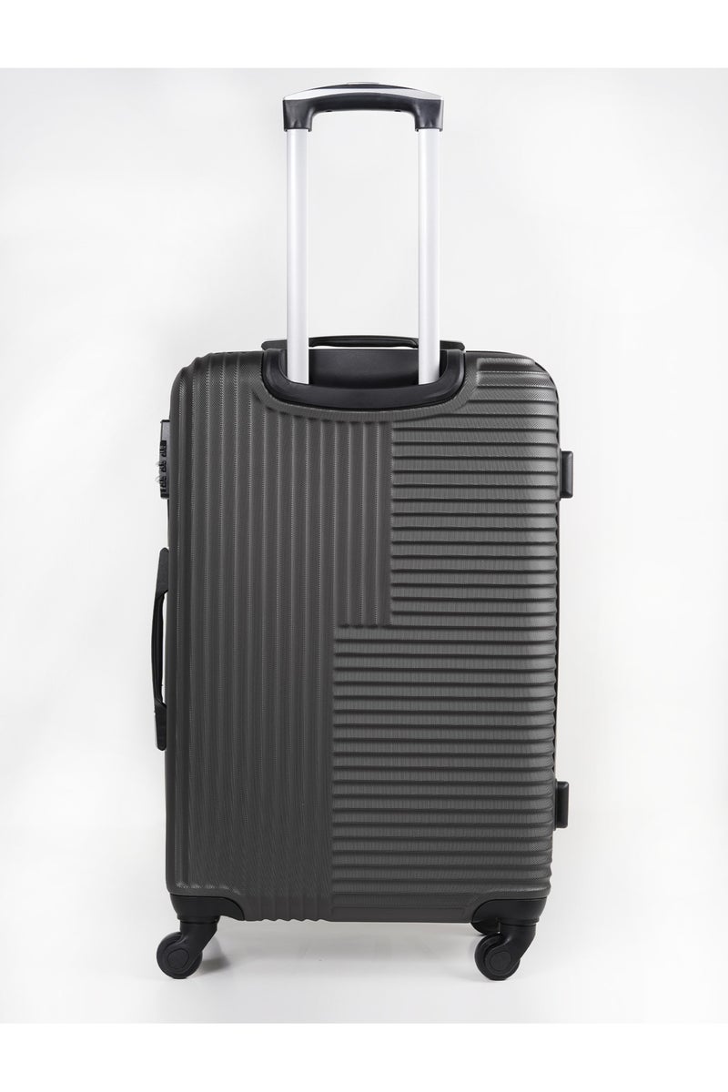 KTMC 3-Piece Luggage Set, ABS Material, Lightweight, 360° Rotated 4-Wheels, Tough Suitcase for Travel, Sizes 20/24/28 inches Dark Gray - Image 3