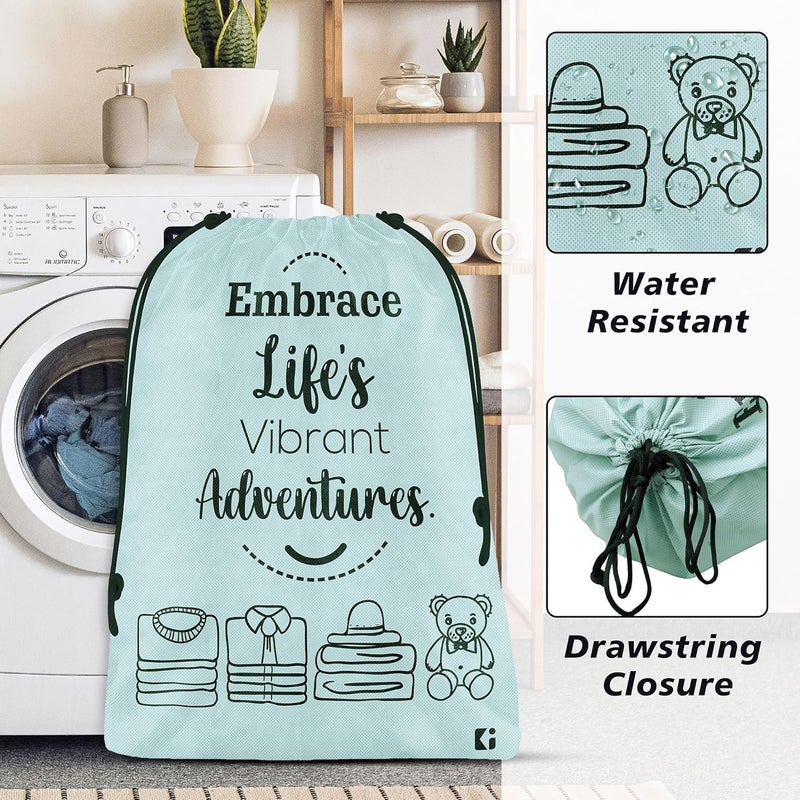 Kuber Industries Pack of 9 Travel Organizer Combo Set Cloth Storage Bags WaterResistant Organizer for ShoeLaundryLingerie Cloth Carrying Bag Each 3 Pieces SmallMediumLarge Grey - Image 5