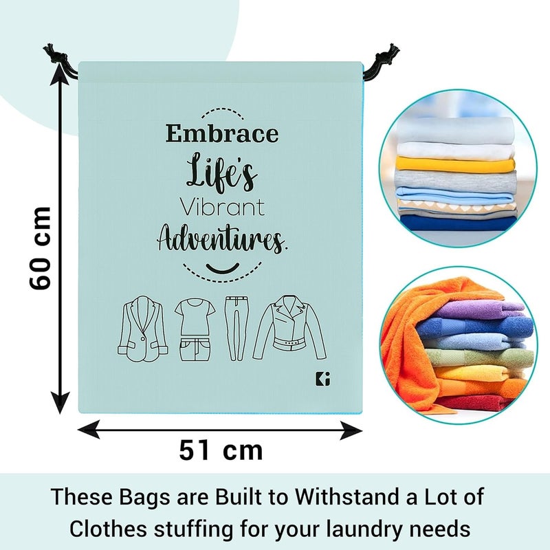 Kuber Industries Pack of 9 Travel Organizer Combo Set Cloth Storage Bags WaterResistant Organizer for ShoeLaundryLingerie Cloth Carrying Bag Each 3 Pieces SmallMediumLarge Grey - Image 3