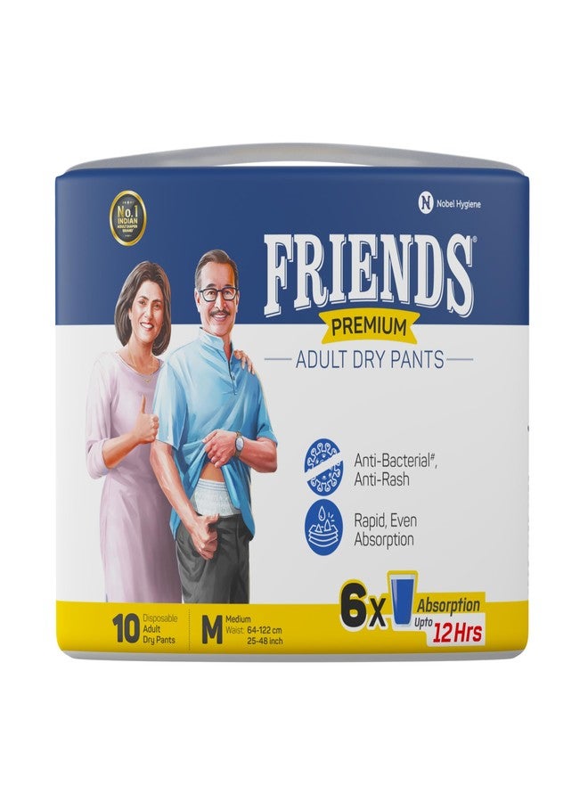 Friends Premium Adult Diapers Pant Style Medium - Image 1