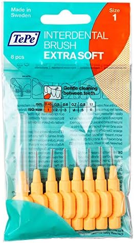 TePe Interdental Brush Extra Soft 045 mm Set of 16 Light Orange - Image 2