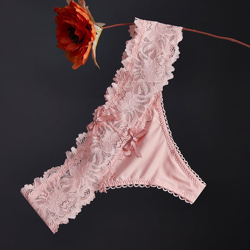 Source Lace Underwear Women'S Hollow Cross Lace Thin Breathable Traceless Women'S Thong - Image 1
