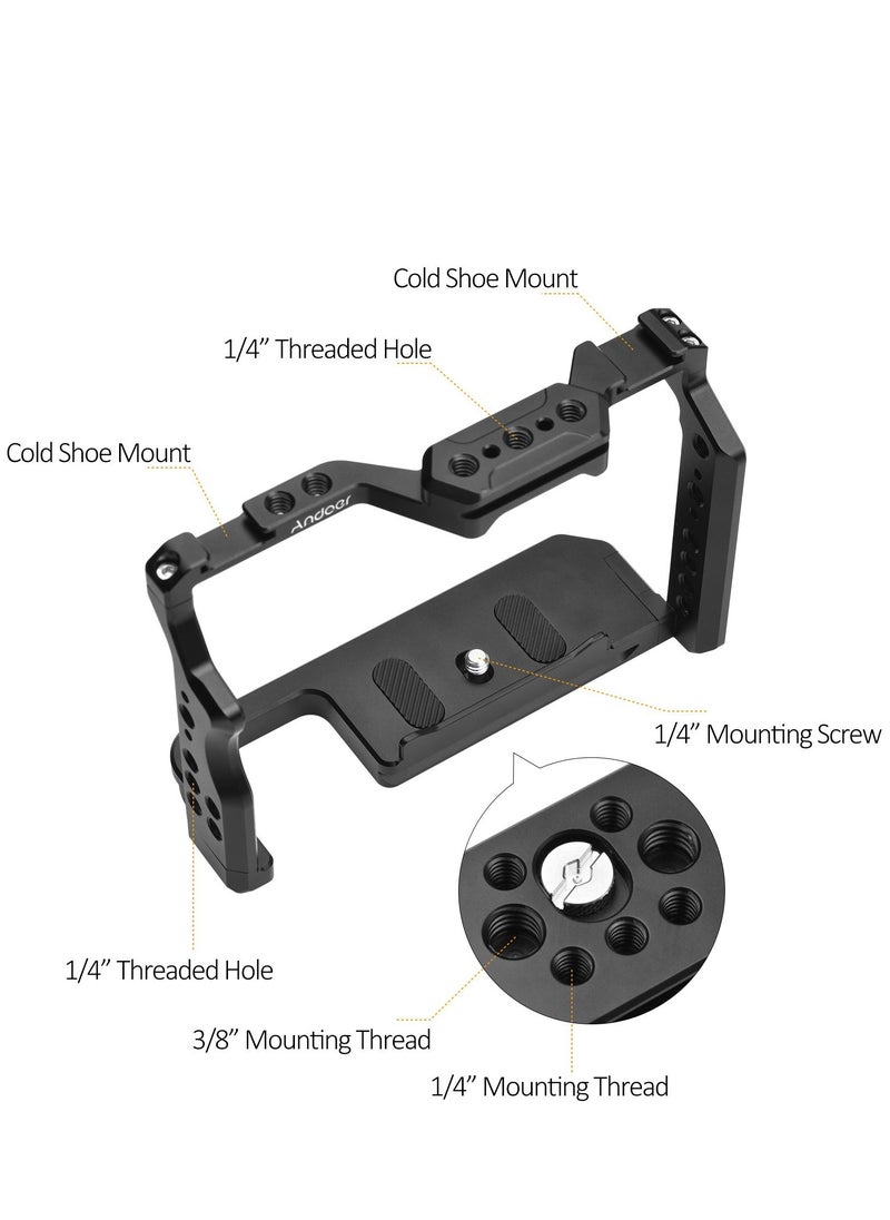 ANDOER - Andoer Aluminum Alloy With Dual Cold Shoe Camera Video Rabbit Cage - Image 1