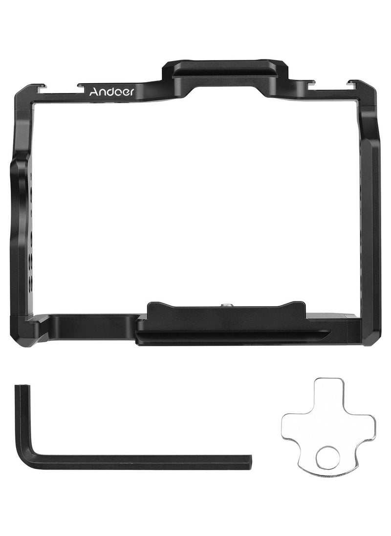 ANDOER - Andoer Aluminum Alloy With Dual Cold Shoe Camera Video Rabbit Cage - Image 1