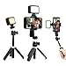 MAXCAM Bi-Color LED Video Light on Camera Accessories Kit Bundle Includes LED Fill Light + Phone Clip + Tripod, - Image 2