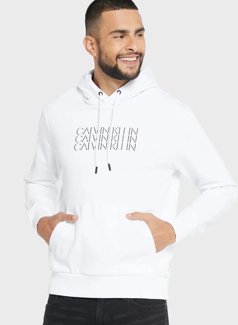CALVIN KLEIN Logo Printed Hoodie