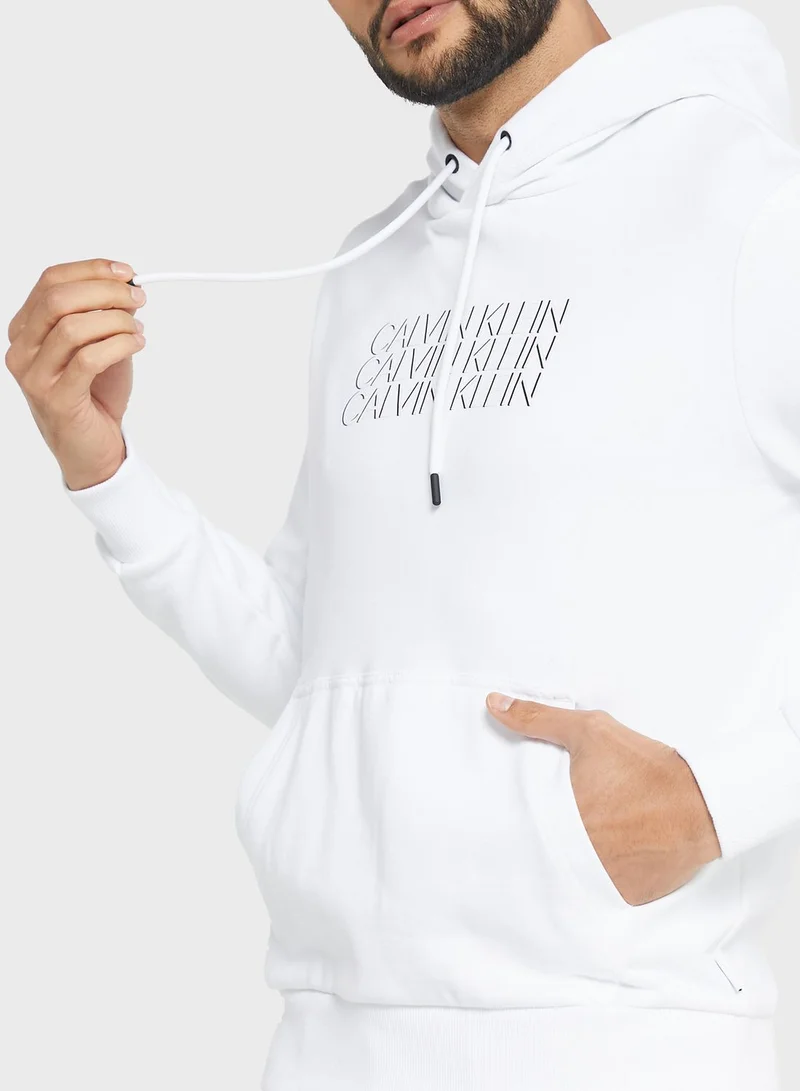 CALVIN KLEIN Logo Printed Hoodie