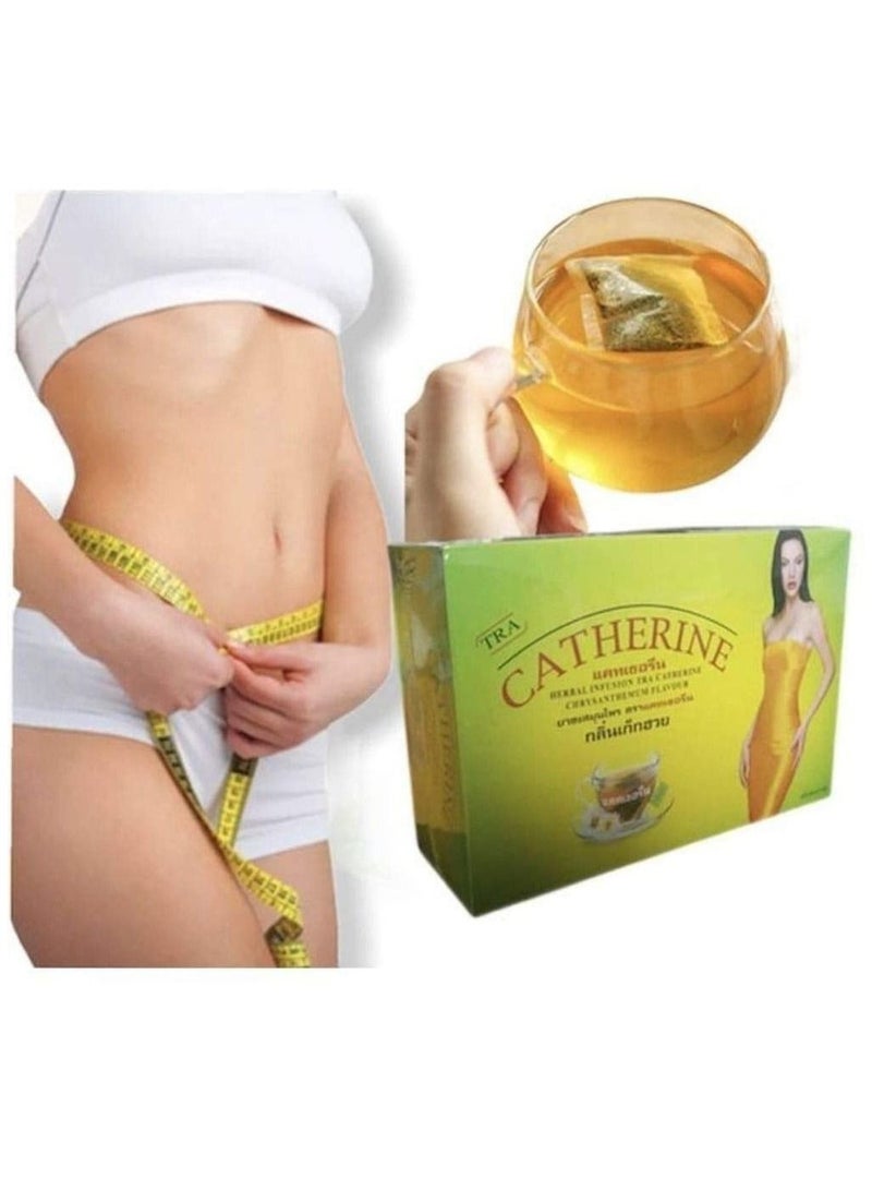 Catherine 32-Bag Thai Natural Herbal Infusion Chrysanthemum Flavour, Detox, Slimming, Weight Loss Best Product From Thailand