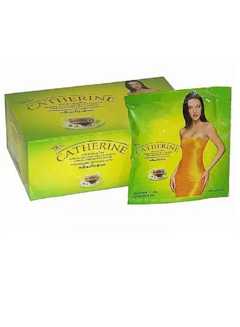 Catherine 32-Bag Thai Natural Herbal Infusion Chrysanthemum Flavour, Detox, Slimming, Weight Loss Best Product From Thailand