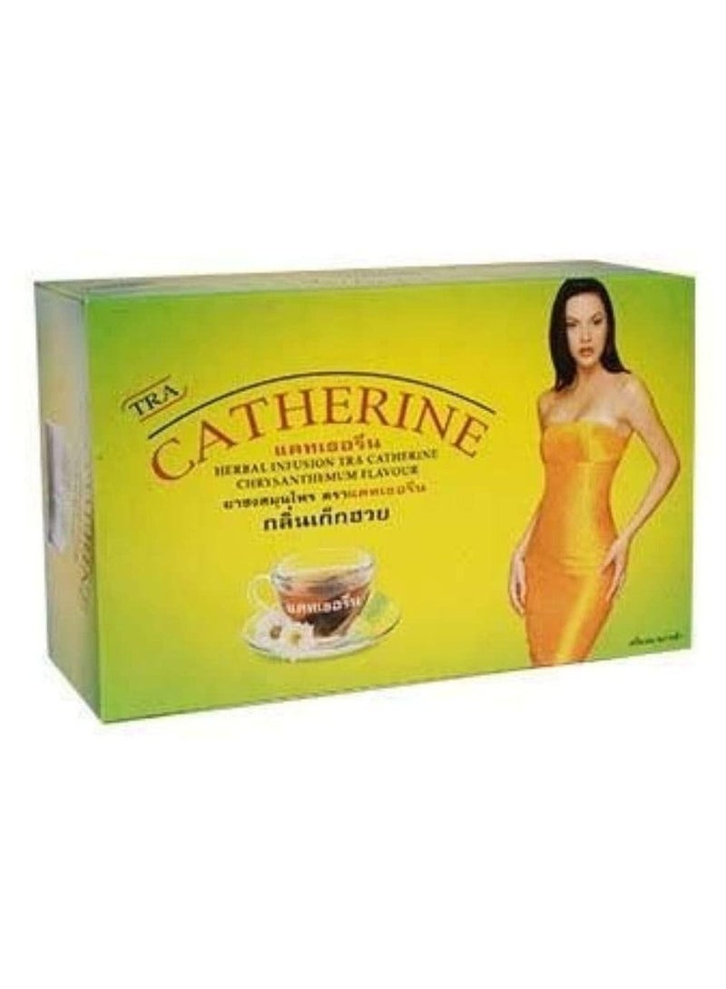 Catherine 32-Bag Thai Natural Herbal Infusion Chrysanthemum Flavour, Detox, Slimming, Weight Loss Best Product From Thailand