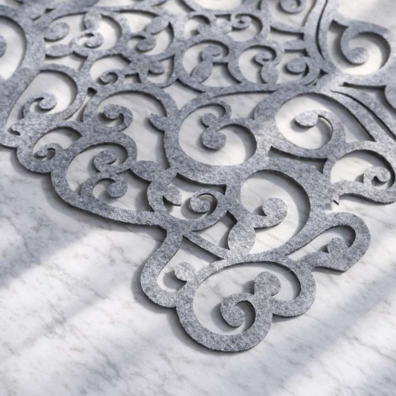 Pan Home Lasercut Table Runner 30x120cm - Grey - Image 2