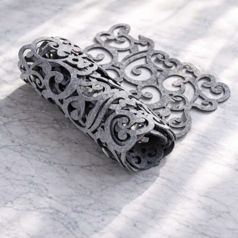 Pan Home Lasercut Table Runner 30x120cm - Grey - Image 3