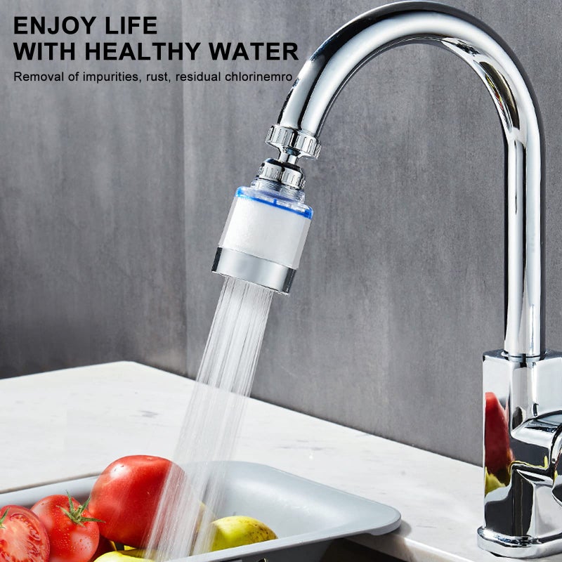 Yotan Sink Filter Water Faucet  Universal 360  Rotating Bathroom Sink Filter  Kitchen Faucet Water Filter-Removes Chlorine Fluoride Heavy Metals Hard Water For Home Kitchen & Bathroom (3 Pcs) - Image 5